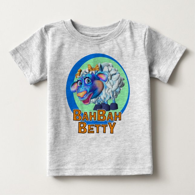 GiggleBellies Bah Bah Betty the Sheep Baby T-Shirt (Front)