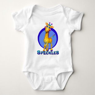GiggleBellies Speckles the Giraffe Baby Bodysuit