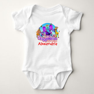 "GiggleBellies" + Your Child's Name Baby Bodysuit