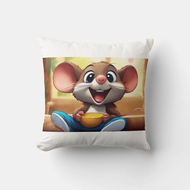 Giggles the Mouse Cushion (Front)