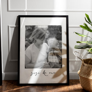 Gigi And Me Personalised Picture Gift For Grandma Poster