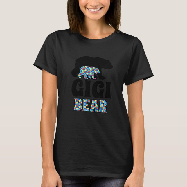 Gigi Bear Autism Awareness   T-Shirt (Front)