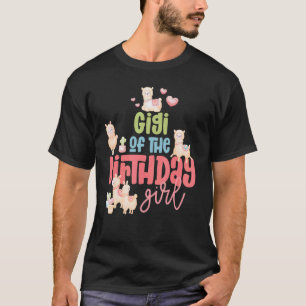 Gigi Birthday Girl Llama Party Fiesta Llamazing Al T-Shirt