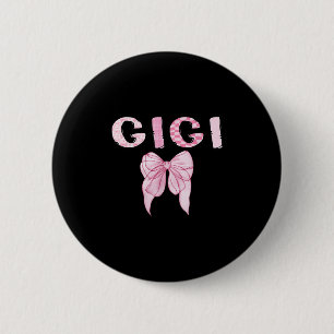 Gigi Birthday Girl Matching Coquette Nk Bow 6 Cm Round Badge