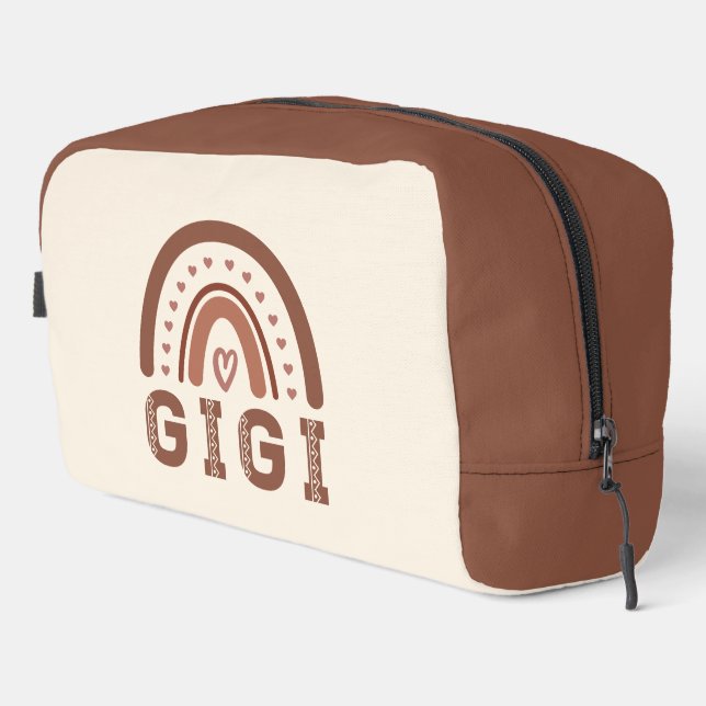 Gigi Boho Rainbow Cute Grandma Gift Dopp Kit (Right Corner)