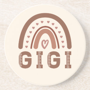 Gigi Boho Rainbow Cute Grandma Gifts Coaster