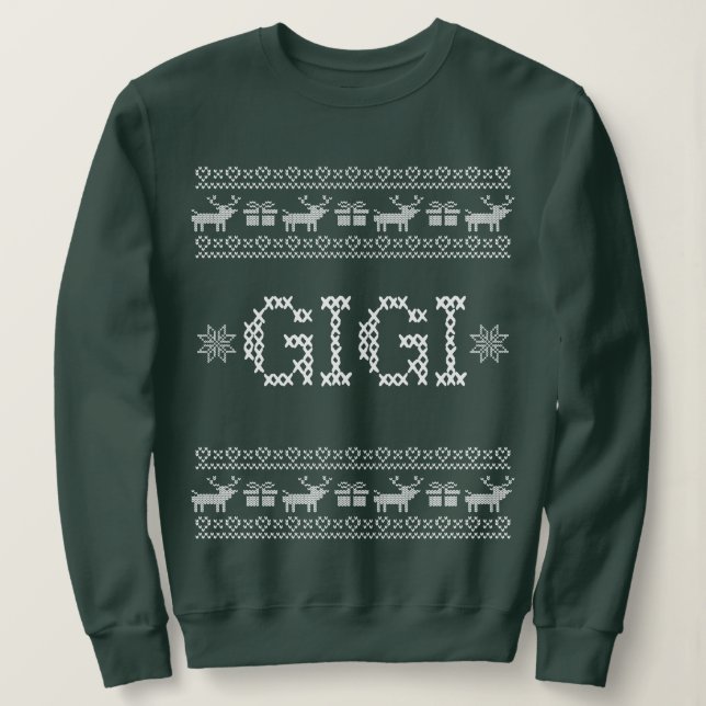 GIGI christmas gift Sweatshirt (Design Front)