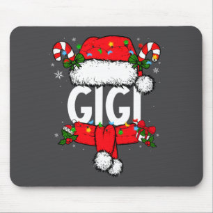 Gigi Christmas Pajama Santa Claus Family Matching  Mouse Pad