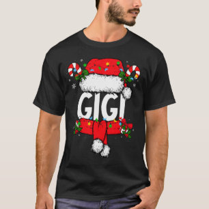 Gigi Christmas Pajama Santa Claus Family Matching  T-Shirt