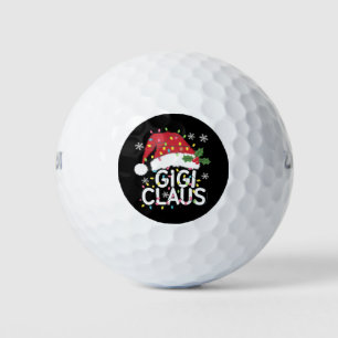 Gigi Claus Christmas Lights Pajama Family Matching Golf Balls
