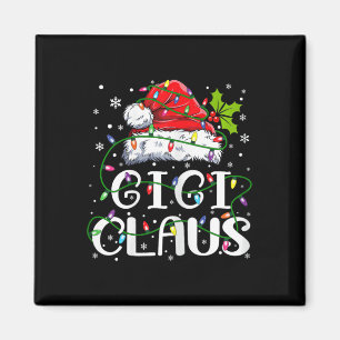Gigi Claus Christmas Santa Hat Matching Family Xma Magnet