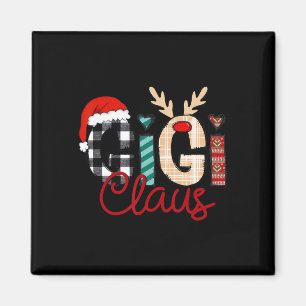 Gigi Claus Reindeer Christmas  Magnet