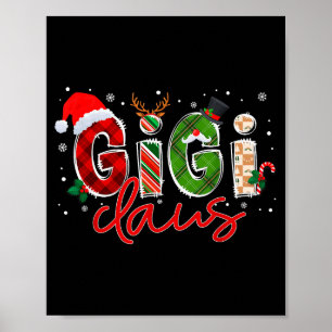 Gigi Claus Santa Claus Family Matching Christmas P Poster
