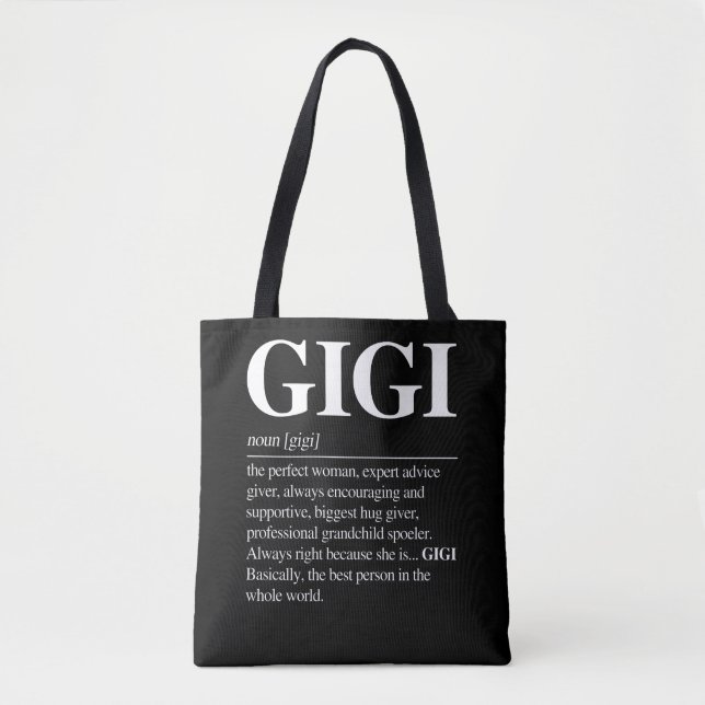 Gigi Definition Grandma Mother Day Gifts Women Tote Bag (Front)