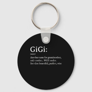 Gigi Definition T Women Gigi Gift Grandma Birthday Key Ring