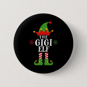 Gigi Elf Fun Matching Family Group Christmas Pajam 6 Cm Round Badge