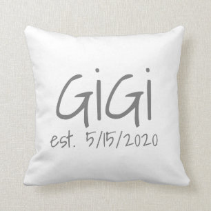 Gigi Established Date Cushion