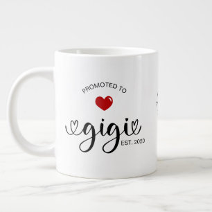 Gigi Established New Grandmother Gift Large Coffee Mug