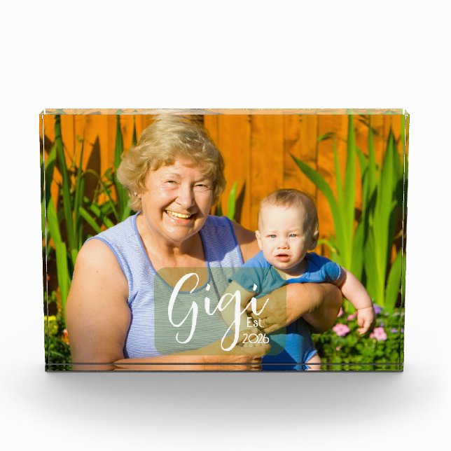 Gigi Established Photo Gift  Block (Front)