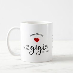 Gigi Established Promoted To Grandmother Gift Coffee Mug