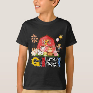 Gigi Farm Cow Birthday Boy Matching Family Party T-Shirt