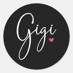 Gigi For Grandma Mother'S Day Grand Classic Round Sticker