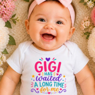 Gigi Has Waited Colourful Baby Bodysuit
