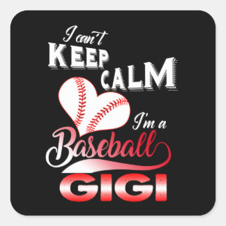 Gigi Lover | I Can't Keep Calm I'm Basketball Gigi Square Sticker