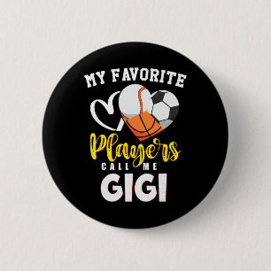 Gigi My Favourite Sell Soccer Sketll Players Call 6 Cm Round Badge