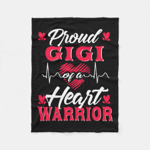 Gigi Of A Heart Warrior Chd Awareness  Fleece Blanket