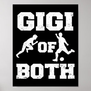 Gigi Of Both Track And Field And Soccer Funny Runn Poster