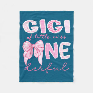 Gigi Of Little Miss Onederful First Birthday Girl Fleece Blanket