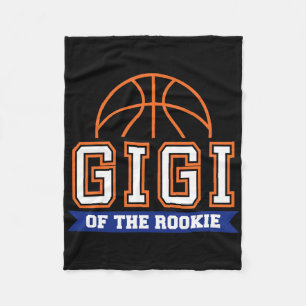 Gigi Of Rookie 1st Birthday Bysketbyll Theme Match Fleece Blanket