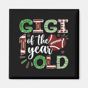 Gigi Of The 1 Year Old Football First Birthday Boy Magnet