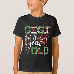 Gigi Of The 1 Year Old Football First Birthday Boy T-Shirt