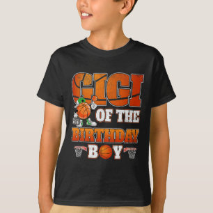 Gigi Of The Birthday Boy Basketball Player Family  T-Shirt