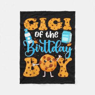 Gigi Of The Birthday Boy Milk And Cookies 1st Birt Fleece Blanket
