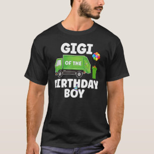 Gigi Of The Birthday Boy Recycling Trash Themed Ga T-Shirt