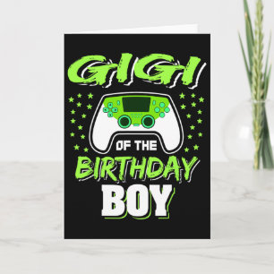 Gigi Of The Birthday Boy Video Game Decorations  Card