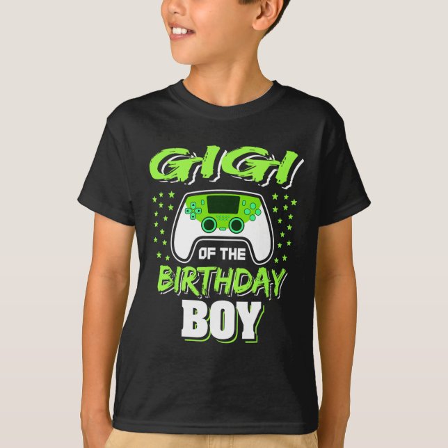 Gigi Of The Birthday Boy Video Game Decorations  T-Shirt (Front)