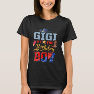 Gigi of the Birthday Boy Western Cowboy Bday Famil T-Shirt