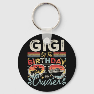Gigi of the Birthday Cruiser Vacation Circle Key Ring