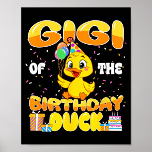 Gigi Of The Birthday Duck Boy Rubber Duck Bday Poster