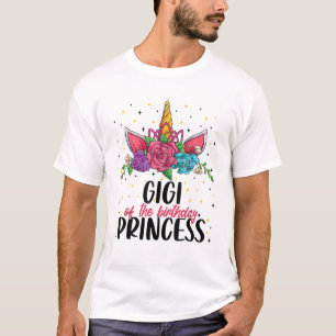 Gigi of the Birthday Girl Unicorn Bday Girl Party T-Shirt