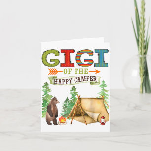 Gigi Of The Happy Camper First Birthday Camng Card