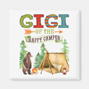 Gigi Of The Happy Camper First Birthday Camng Magnet