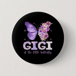 Gigi of The Little Butterfly 1st Birthday Girl 6 Cm Round Badge