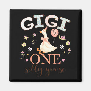 Gigi of the one silly goose 1st birthday girl magnet