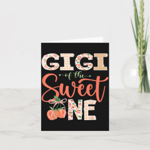 Gigi of The Sweet One Peach 1st Birthday Girl Card