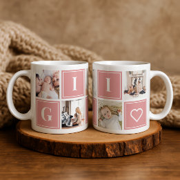 Gigi Photo Collage Custom Giant Coffee Mug